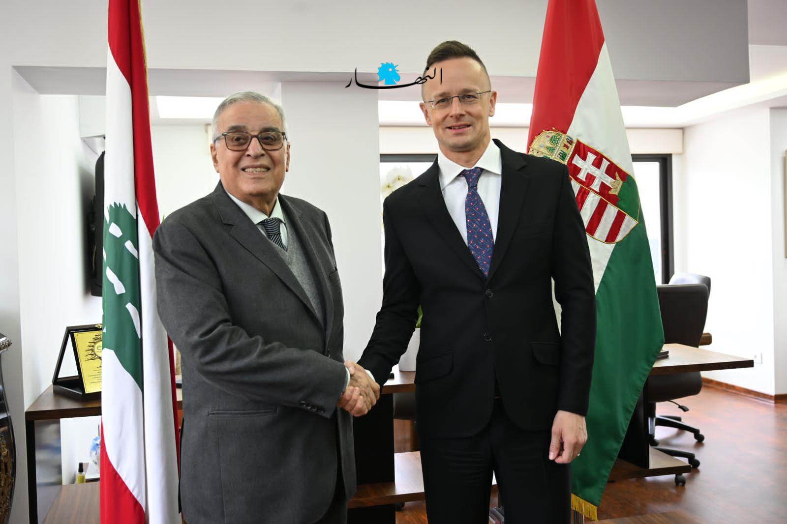 بالصور- لقاء بين بو حبيب ونظيره الهنغاري